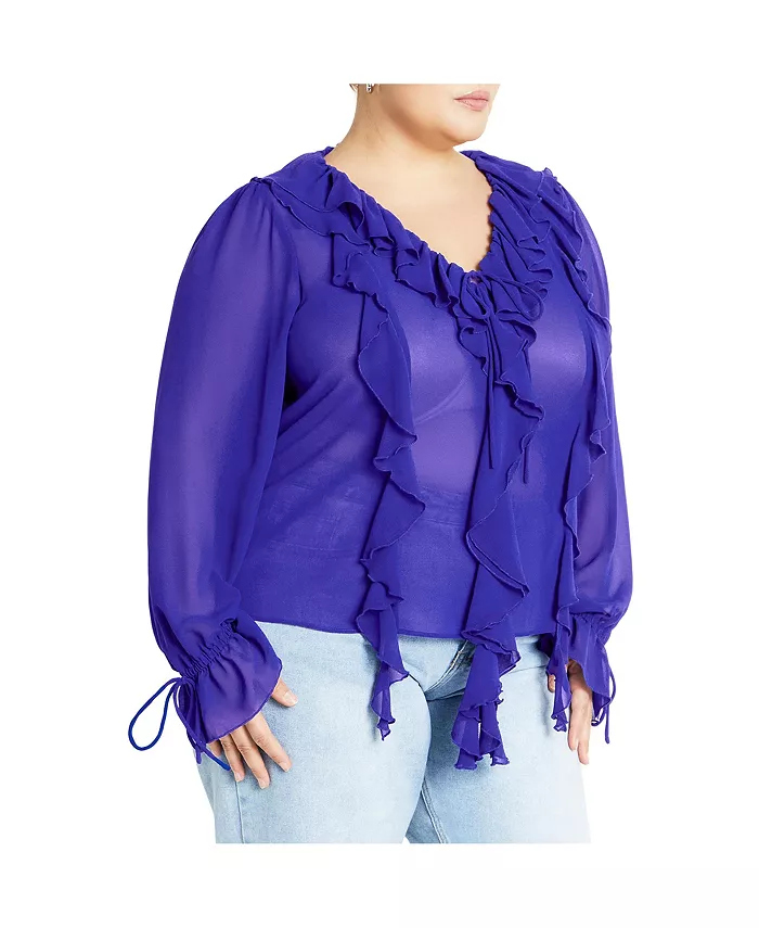 Топ Felix Plus Size CITY CHIC, синий
Топ Felix Plus Size CITY CHIC, синий