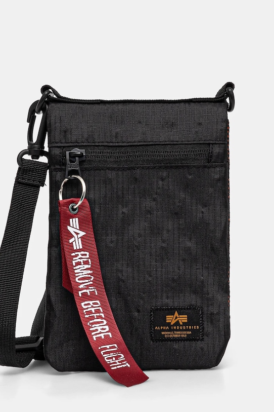 Сумка-слинг Travel Sling Bag Alpha Industries, черный 
Сумка-слинг Travel Sling Bag Alpha Industries, черный