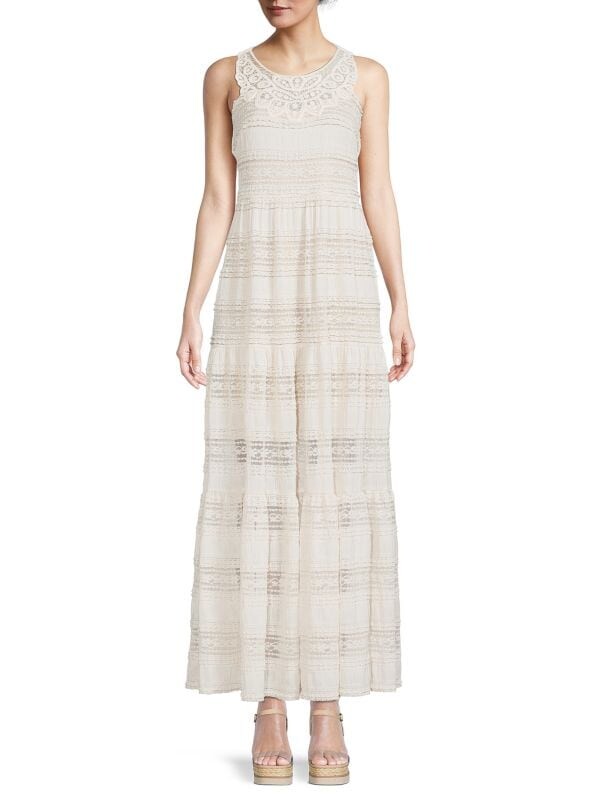 Многоярусное кружевное платье макси Eliza J Ivory
Многоярусное кружевное платье макси Eliza J Ivory