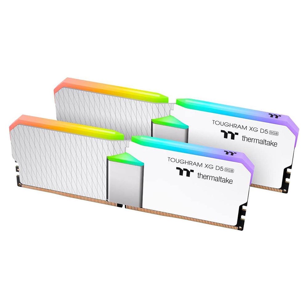 Оперативная память Thermaltake Toughram XG D5 RGB, 32 Гб (2 х 16 Гб), DDR5, 7200 МГц, RG34D516GX2-7200C36B, белый
Оперативная память Thermaltake Toughram XG D5 RGB, 32 Гб (2 х 16 Гб), DDR5, 7200 МГц, RG34D516GX2-7200C36B, белый