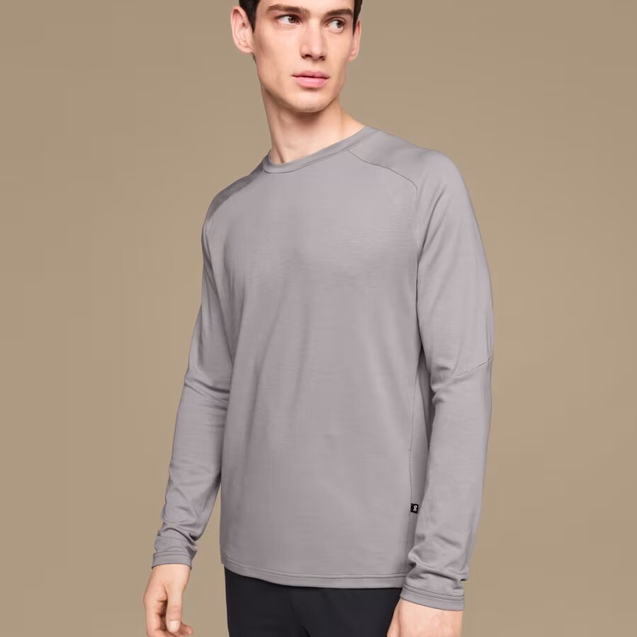 Лонгслив On Focus, серый 
Лонгслив On Focus, серый