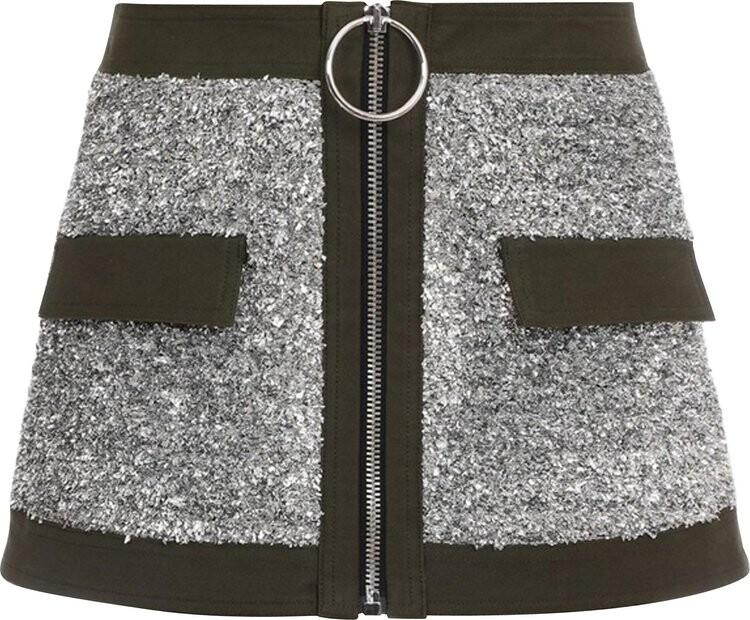 Юбка Balmain Short Low-Rise Tweed And Canvas Skirt Silver/Military Green, серебряный
Юбка Balmain Short Low-Rise Tweed And Canvas Skirt Silver/Military Green, серебряный