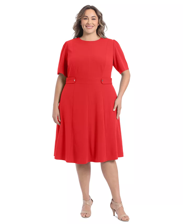 Платье миди из крепа и неопрена Plus Size Fit & Flare Scuba London Times, красный
Платье миди из крепа и неопрена Plus Size Fit & Flare Scuba London Times, красный