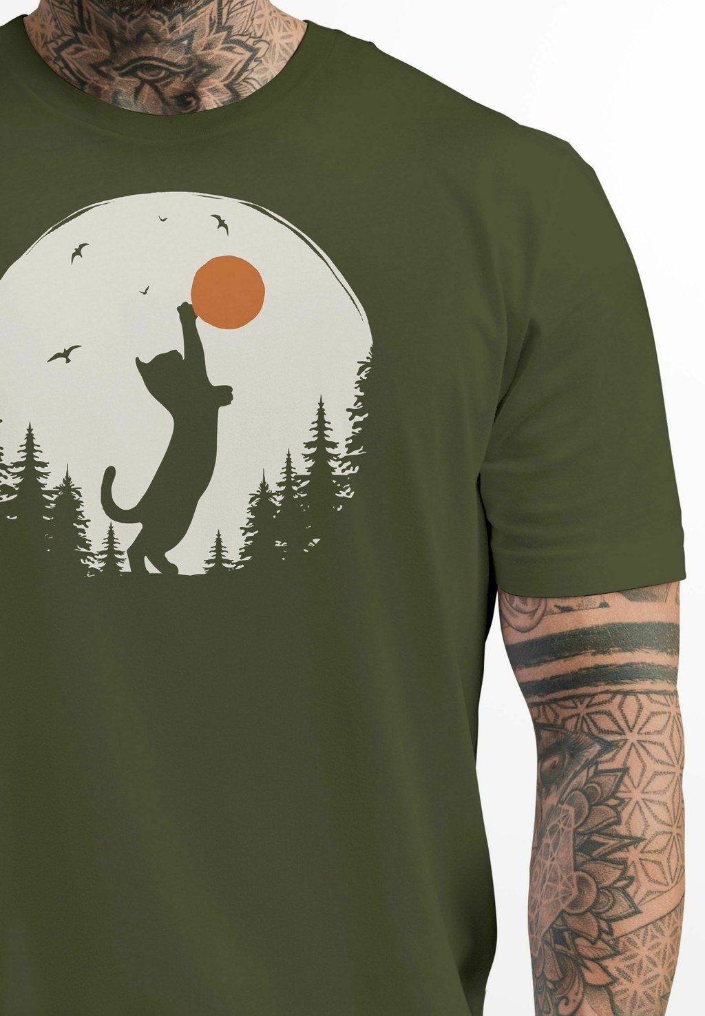 Футболка с принтом KATZE SILHOUETTE NATUR GRAFIK FASHION STREETSTYLE Neverless, зеленый
Футболка с принтом KATZE SILHOUETTE NATUR GRAFIK FASHION STREETSTYLE Neverless, зеленый