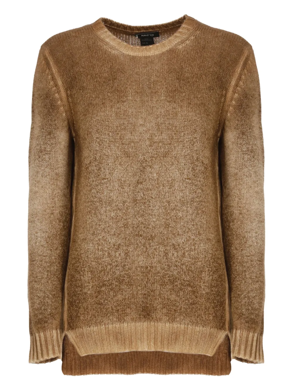 Кашемировый свитер с отделкой в рубчик Avant Toi, коричневый
Кашемировый свитер с отделкой в рубчик Avant Toi, коричневый