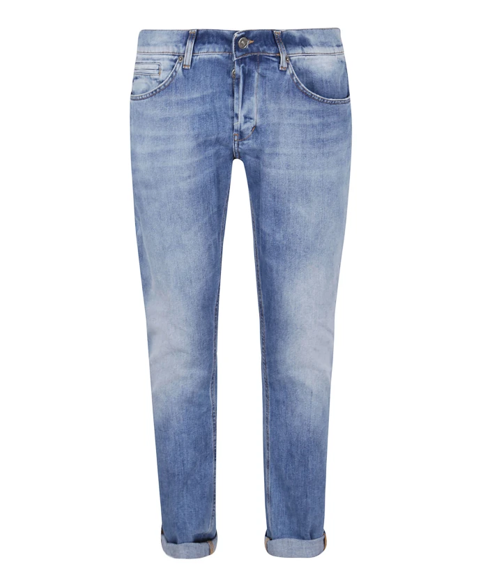 Выцветшие синие хлопковые брюки с эффектом потертости Dondup, синий
Выцветшие синие хлопковые брюки с эффектом потертости Dondup, синий