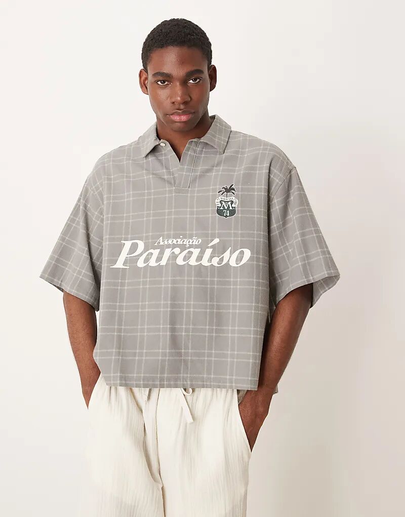 Рубашка свободного кроя ASOS DESIGN в серую клетку
Рубашка свободного кроя ASOS DESIGN в серую клетку