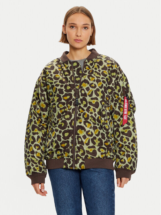 Бомбер стандартного кроя Alpha Industries, зеленый
Бомбер стандартного кроя Alpha Industries, зеленый