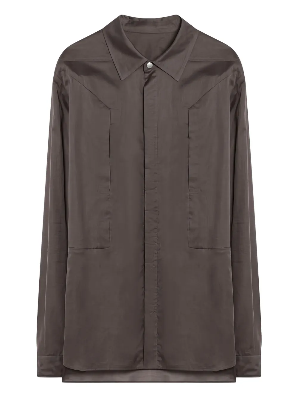 Рубашка со вставками и длинными рукавами Rick Owens, серый
Рубашка со вставками и длинными рукавами Rick Owens, серый