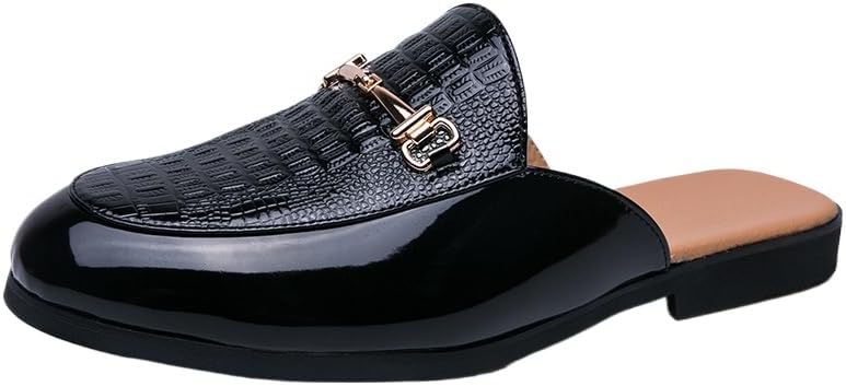 Мужские шлепанцы Hhhchpm с задником, лоферы с золотой пряжкой, модные кожаные формальные и повседневные тапочки без задника
Мужские шлепанцы Hhhchpm с задником, лоферы с золотой пряжкой, модные кожаные формальные и повседневные тапочки без задника