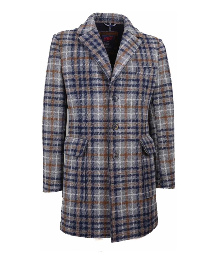 Короткое серое клетчатое мужское пальто Bob, мультиколор
Короткое серое клетчатое мужское пальто Bob, мультиколор