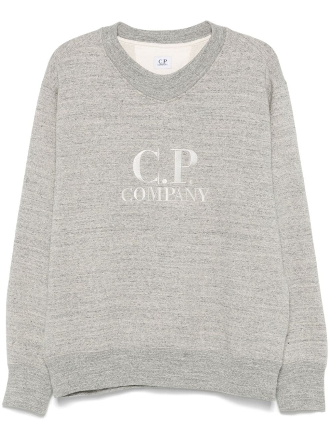 Толстовка с вышитым логотипом компании CP C.P. Company, серый 
Толстовка с вышитым логотипом компании CP C.P. Company, серый