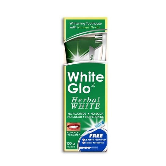 Отбеливающая травяная зубная паста 100мл + зубная щетка White Glo, Herbal White Toothpaste
Отбеливающая травяная зубная паста 100мл + зубная щетка White Glo, Herbal White Toothpaste