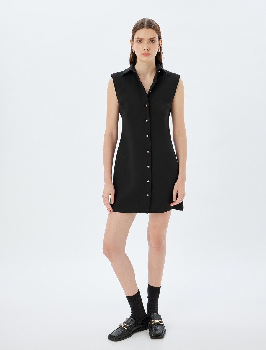Платье рубашка Koton Shirt Dress, черный
Платье рубашка Koton Shirt Dress, черный