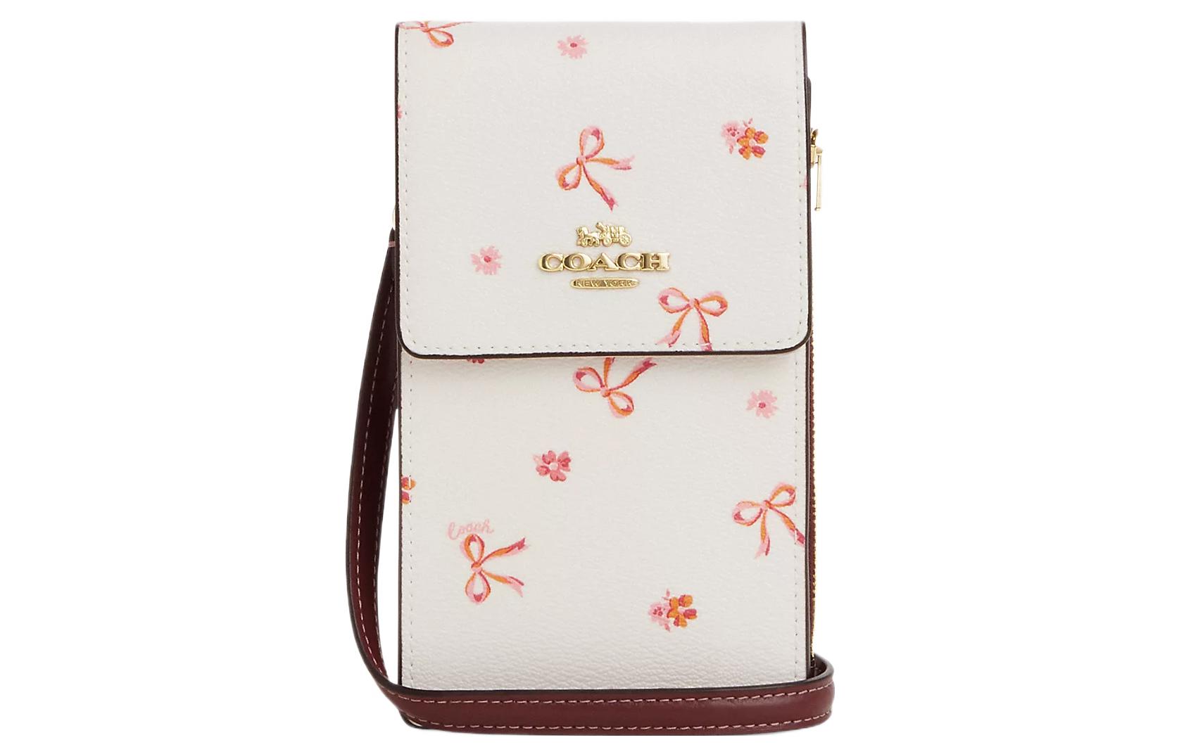 Женская сумка через плечо из холста с покрытием и гладкой кожи, цвет мел и винный, разноцветная Coach
Женская сумка через плечо из холста с покрытием и гладкой кожи, цвет мел и винный, разноцветная Coach