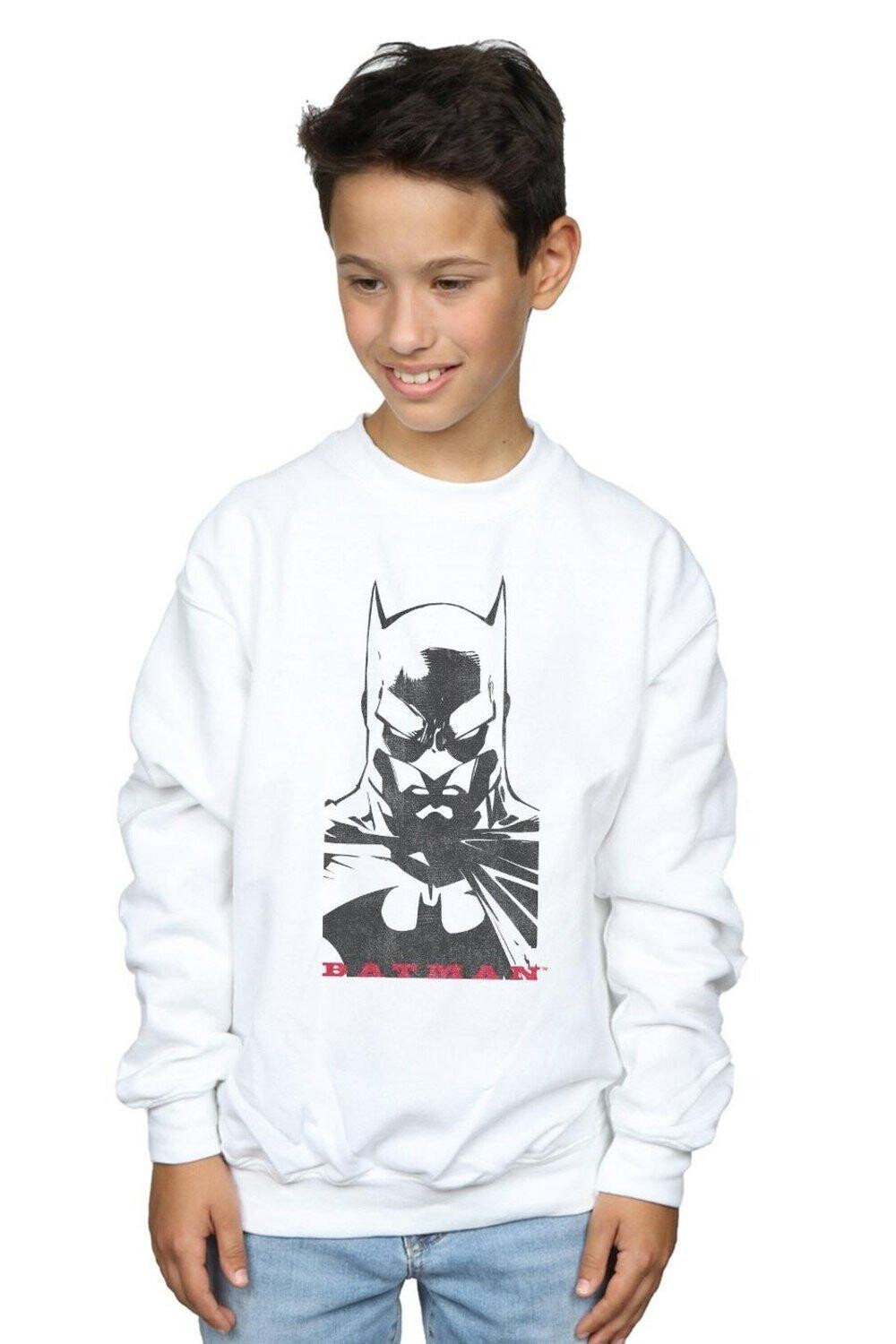 Толстовка с однотонным взглядом Бэтмена DC Comics, белый
Толстовка с однотонным взглядом Бэтмена DC Comics, белый