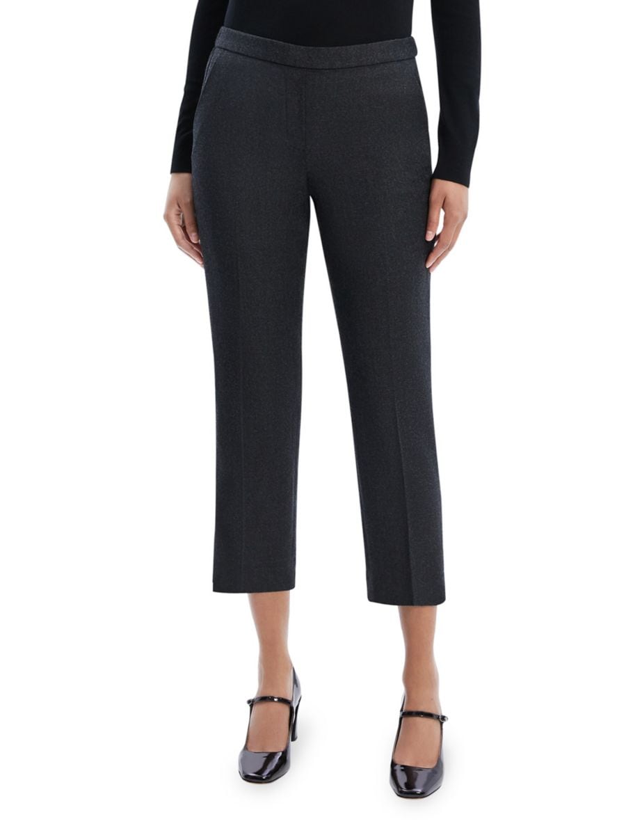 Укороченные шерстяные брюки Treeca Theory, цвет New Charcoal Melange
Укороченные шерстяные брюки Treeca Theory, цвет New Charcoal Melange