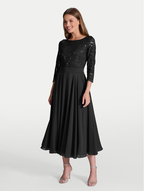 Коктейльное платье regular fit 77761710 Swing, черный
Коктейльное платье regular fit 77761710 Swing, черный