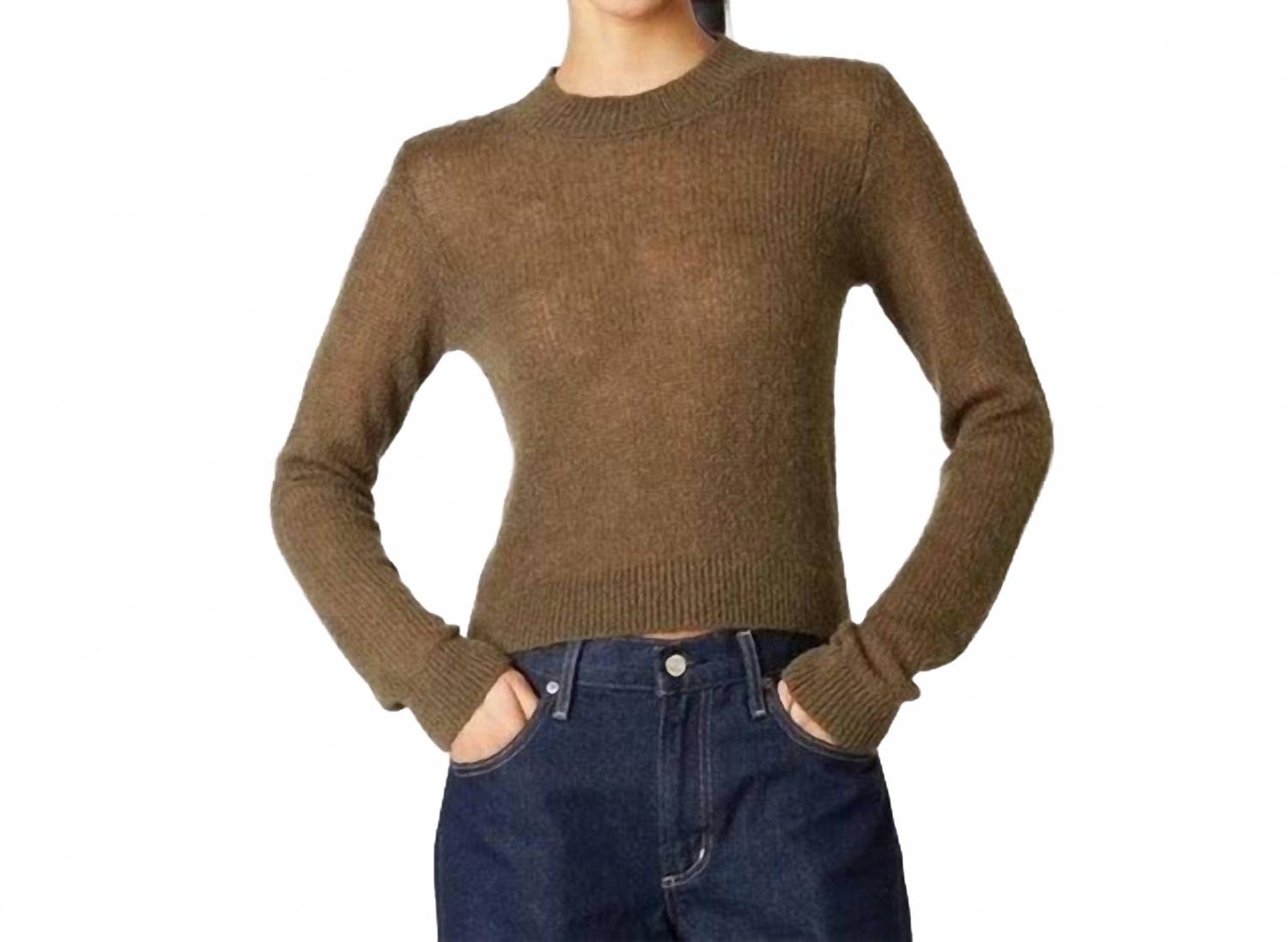 Оливковый легкий свитер с длинным рукавом NIA
Оливковый легкий свитер с длинным рукавом NIA