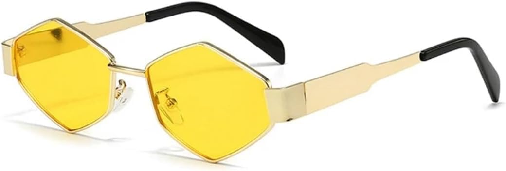 Солнцезащитные очки с защитой UV400 | Металлическая оправа, панк, градиентные линзы | Для женщин и мужчин, для занятий спортом на открытом воздухе и вождения LXLHWN, Golden Yellow
Солнцезащитные очки с защитой UV400 | Металлическая оправа, панк, градиентные линзы | Для женщин и мужчин, для занятий спортом на открытом воздухе и вождения LXLHWN, Golden Yellow