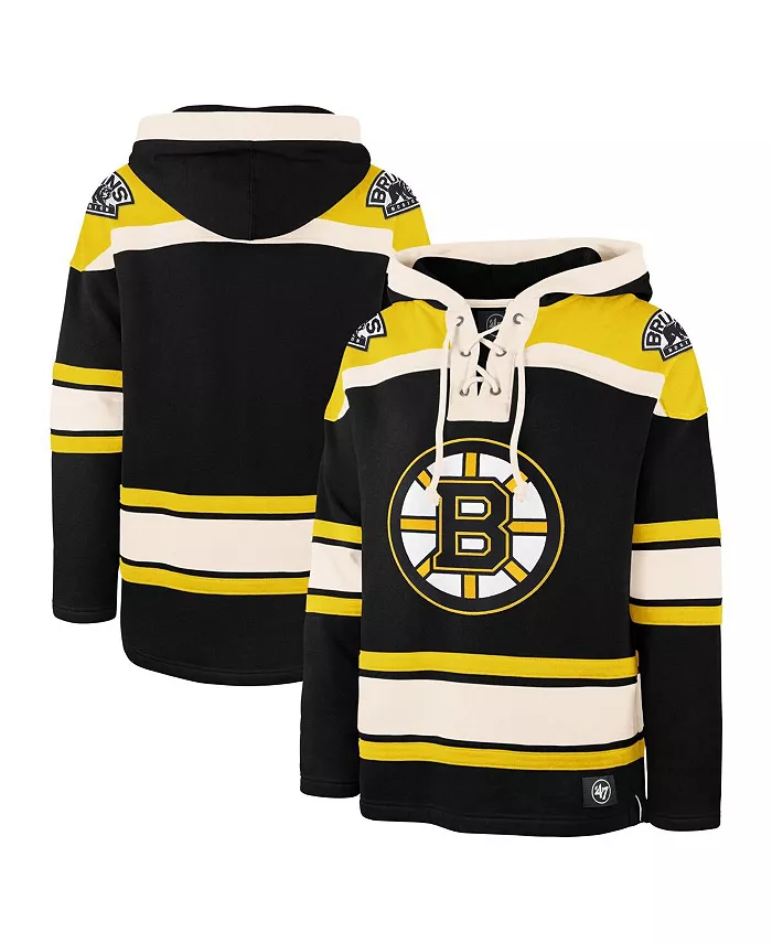 Мужская черная толстовка с капюшоном Boston Bruins Superior Lacer больших размеров '47 Brand
Мужская черная толстовка с капюшоном Boston Bruins Superior Lacer больших размеров '47 Brand
