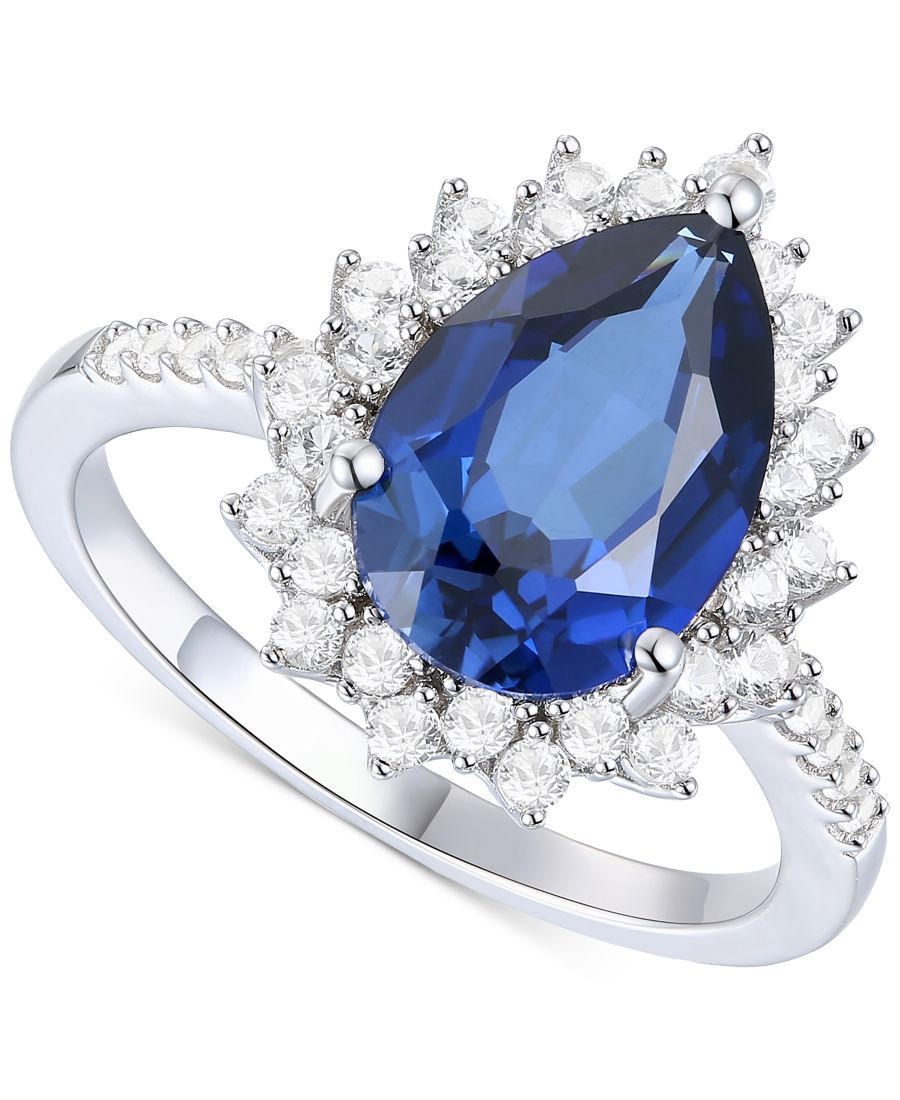 Кольцо с ореолом из искусственно выращенного опала (7/8 карата) и искусственно выращенного белого сапфира (5/8 карата) в оправе из стерлингового серебра с покрытием из 14-каратного розового золота Macy's, Sapphire
Кольцо с ореолом из искусственно выращенного опала (7/8 карата) и искусственно выращенного белого сапфира (5/8 карата) в оправе из стерлингового серебра с покрытием из 14-каратного розового золота Macy's, Sapphire