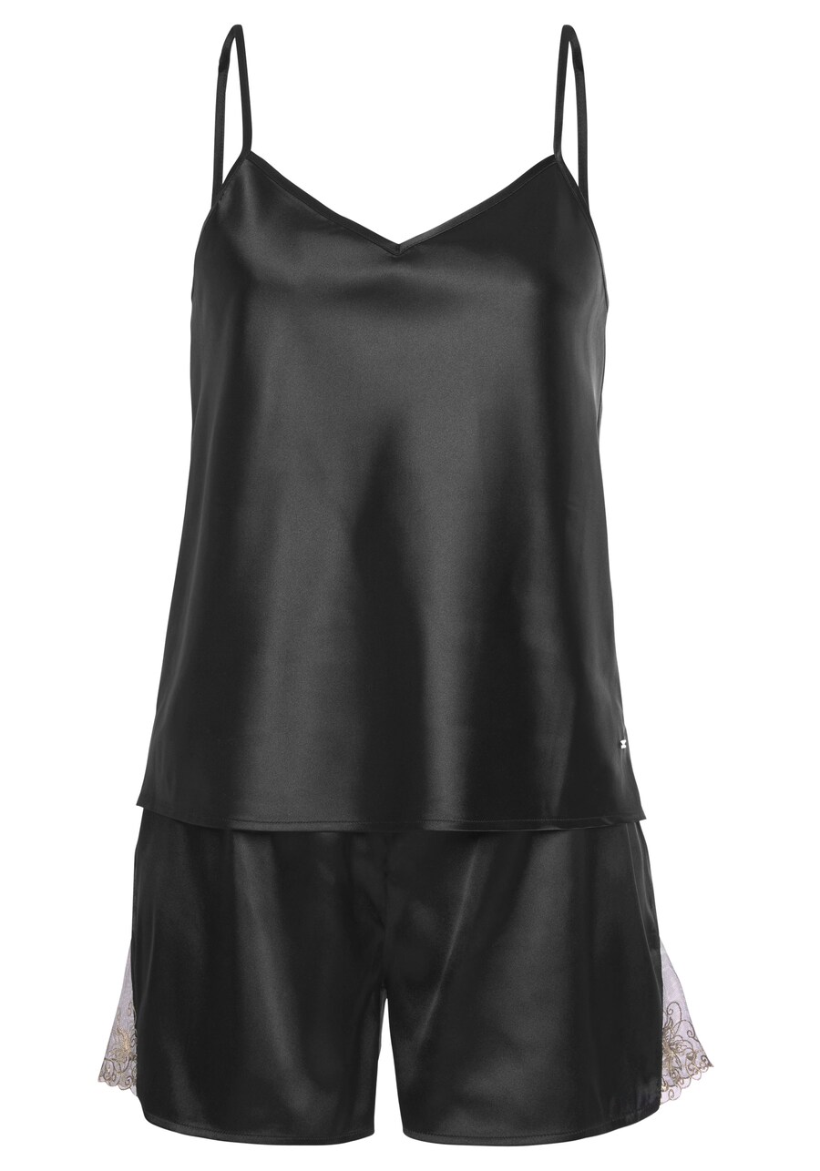 Короткий пижамный комплект LASCANA, черный
Короткий пижамный комплект LASCANA, черный