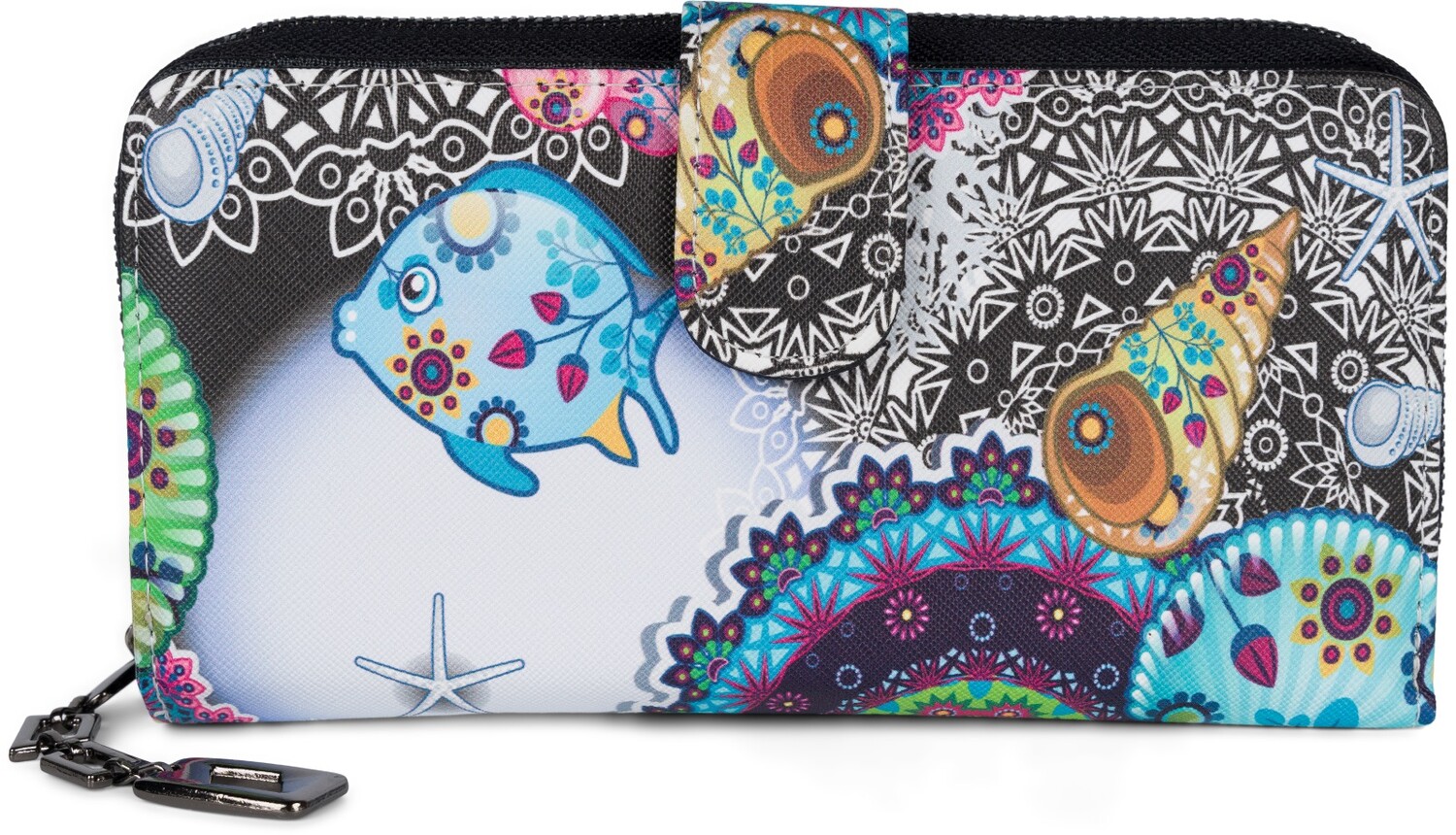 Кошелек styleBREAKER, цвет Schwarz Weiß Türkis Rosa
Кошелек styleBREAKER, цвет Schwarz Weiß Türkis Rosa