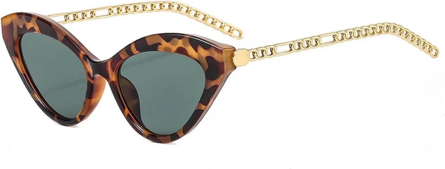 Ретро-солнцезащитные очки «кошачий глаз» с разноцветными линзами для женщин и мужчин, модные очки с металлической цепочкой, защита от УФ-излучения, темно-зеленые солнцезащитные очки WNCKSQ, Leopard Dark Green
Ретро-солнцезащитные очки «кошачий глаз» с разноцветными линзами для женщин и мужчин, модные очки с металлической цепочкой, защита от УФ-излучения, темно-зеленые солнцезащитные очки WNCKSQ, Leopard Dark Green