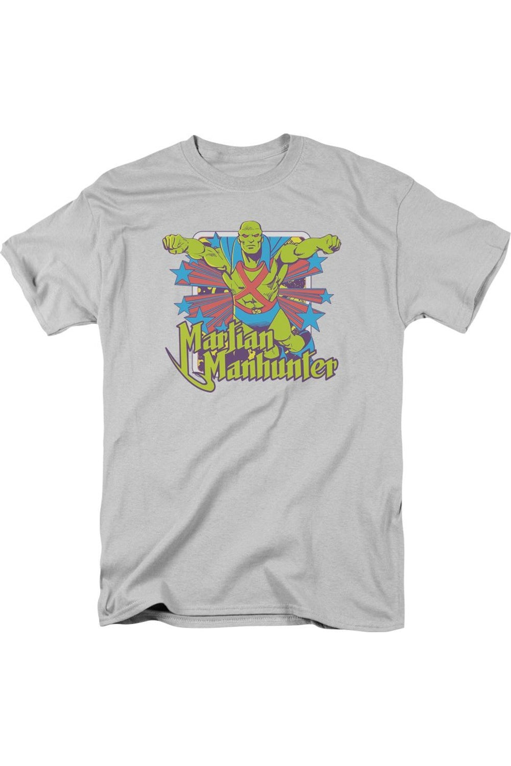 Футболка с коротким рукавом для взрослых DC Comics Manhunter Stars Gildan, серебряный
Футболка с коротким рукавом для взрослых DC Comics Manhunter Stars Gildan, серебряный