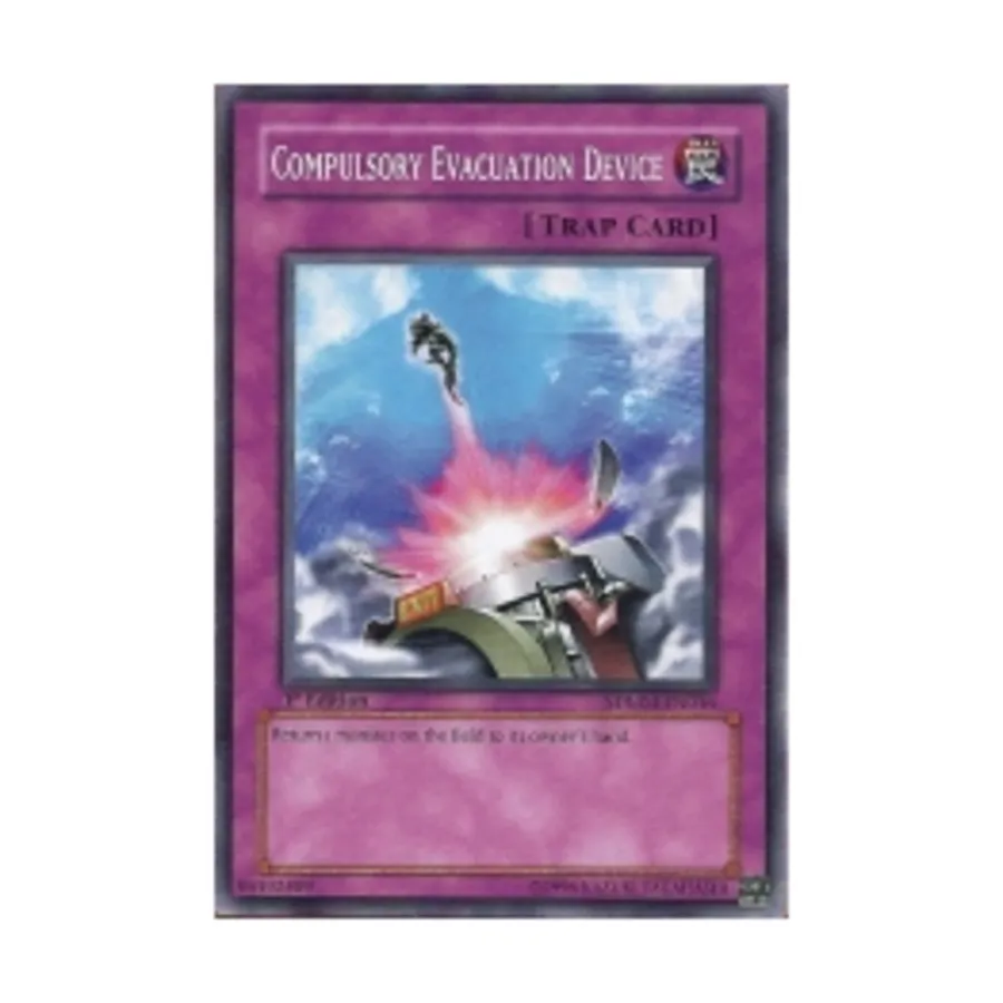 CCG Устройство принудительной эвакуации (общее), Yu-Gi-Oh - Structure Deck - Machina Mayhem - Singles
CCG Устройство принудительной эвакуации (общее), Yu-Gi-Oh - Structure Deck - Machina Mayhem - Singles