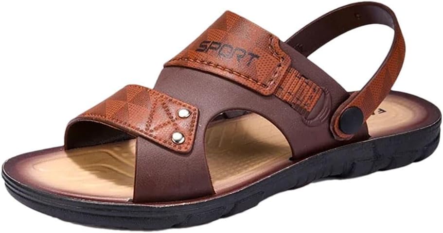 Мужские тапочки с верхом из ПУ и подошвой из ПУ, стиль для отдыха, без застежки, модные повседневные базовые трансформируемые треккинговые сандалии Generic, коричневый
Мужские тапочки с верхом из ПУ и подошвой из ПУ, стиль для отдыха, без застежки, модные повседневные базовые трансформируемые треккинговые сандалии Generic, коричневый