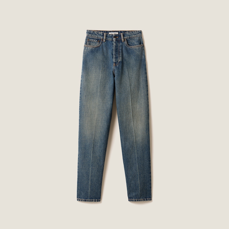 Джинсы с пятью карманами Miu Miu, синий
Джинсы с пятью карманами Miu Miu, синий