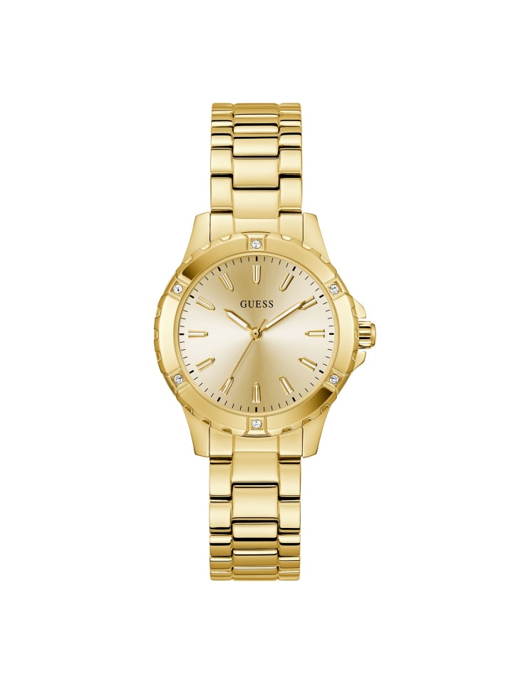 Guess Кварцевые часы GW0948L2 в золотом корпусе
Guess Кварцевые часы GW0948L2 в золотом корпусе