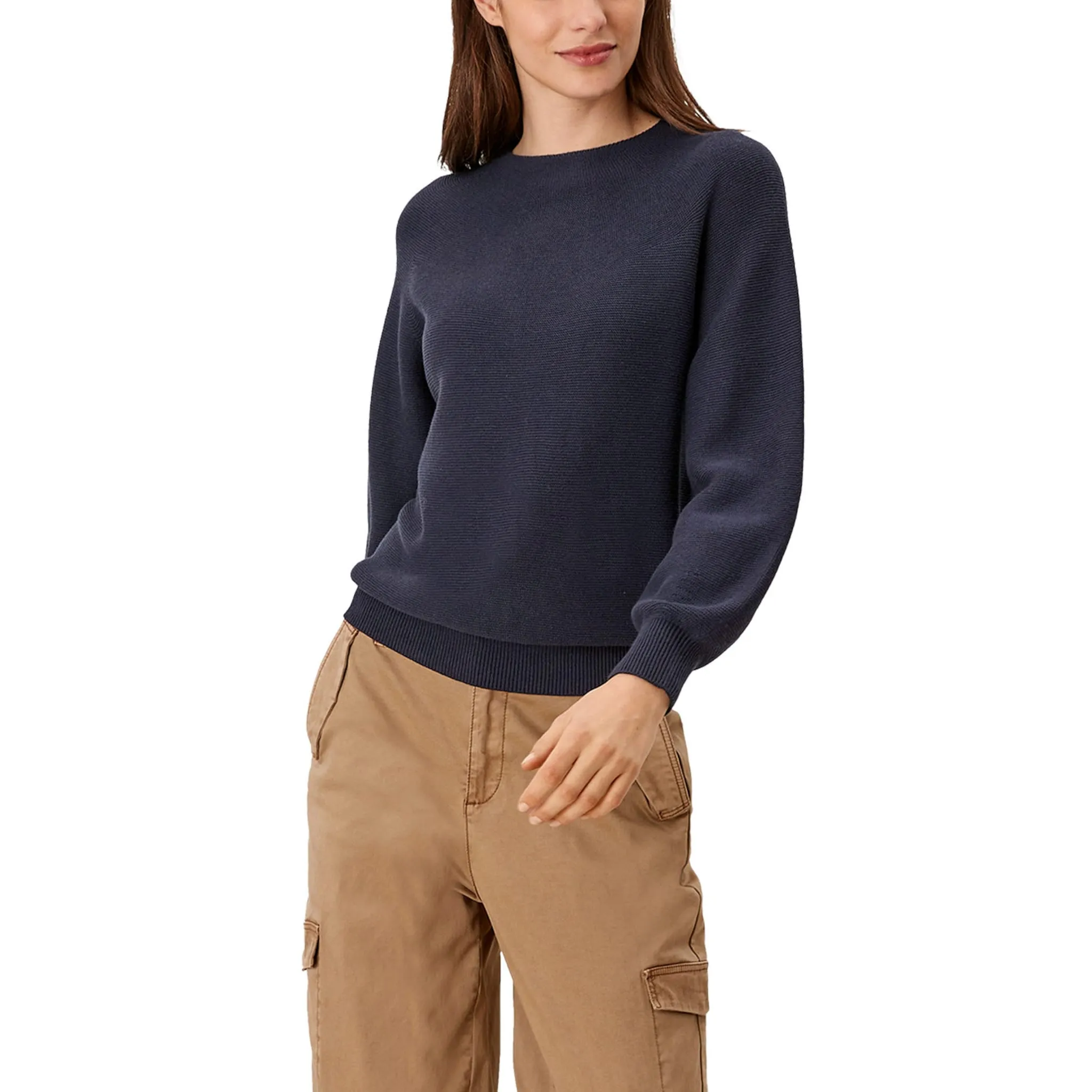 Свитер с круглым вырезом S.Oliver, модель правильной вязки, цвет морской волны
Свитер с круглым вырезом S.Oliver, модель правильной вязки, цвет морской волны