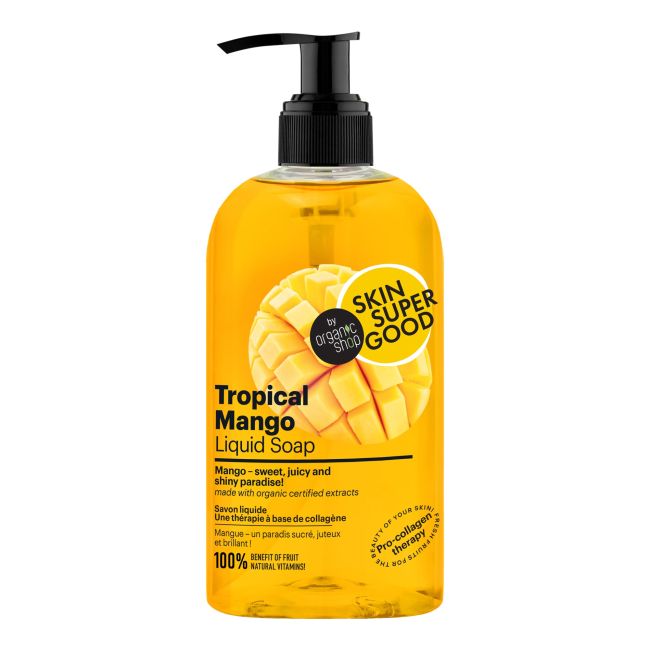 Кожа супер хорошее тропическое манговое жидкое мыло Organic Shop, 500 мл
Кожа супер хорошее тропическое манговое жидкое мыло Organic Shop, 500 мл