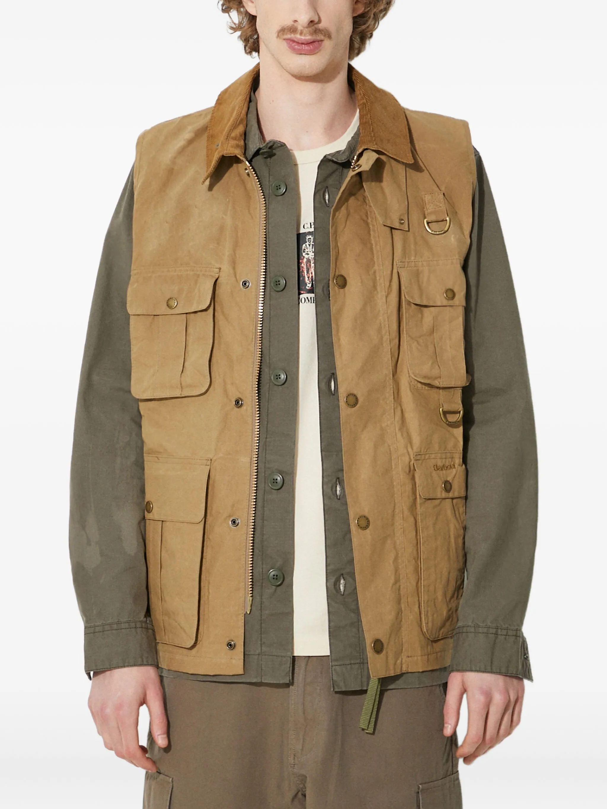 Жилет с вельветовым воротником Barbour, нейтральный
Жилет с вельветовым воротником Barbour, нейтральный