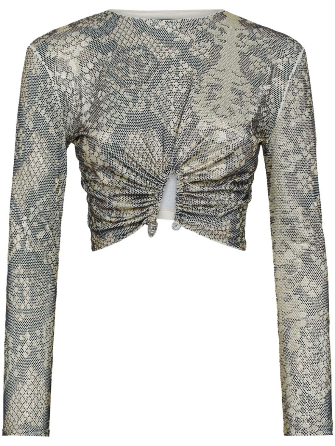 Футболка с кристаллами Philipp Plein, нейтральный цвет 
Футболка с кристаллами Philipp Plein, нейтральный цвет