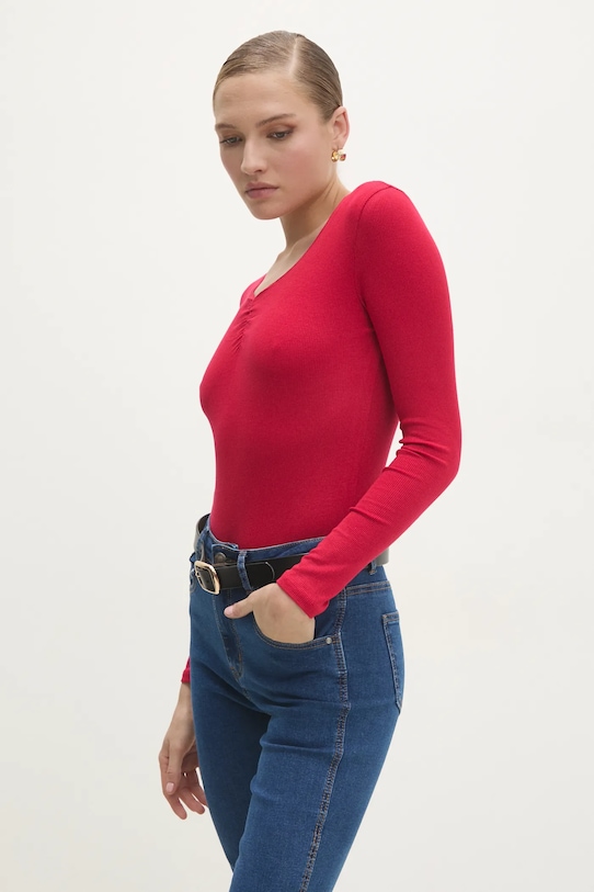 Боди с шелком Answear.Lab, красный
Боди с шелком Answear.Lab, красный