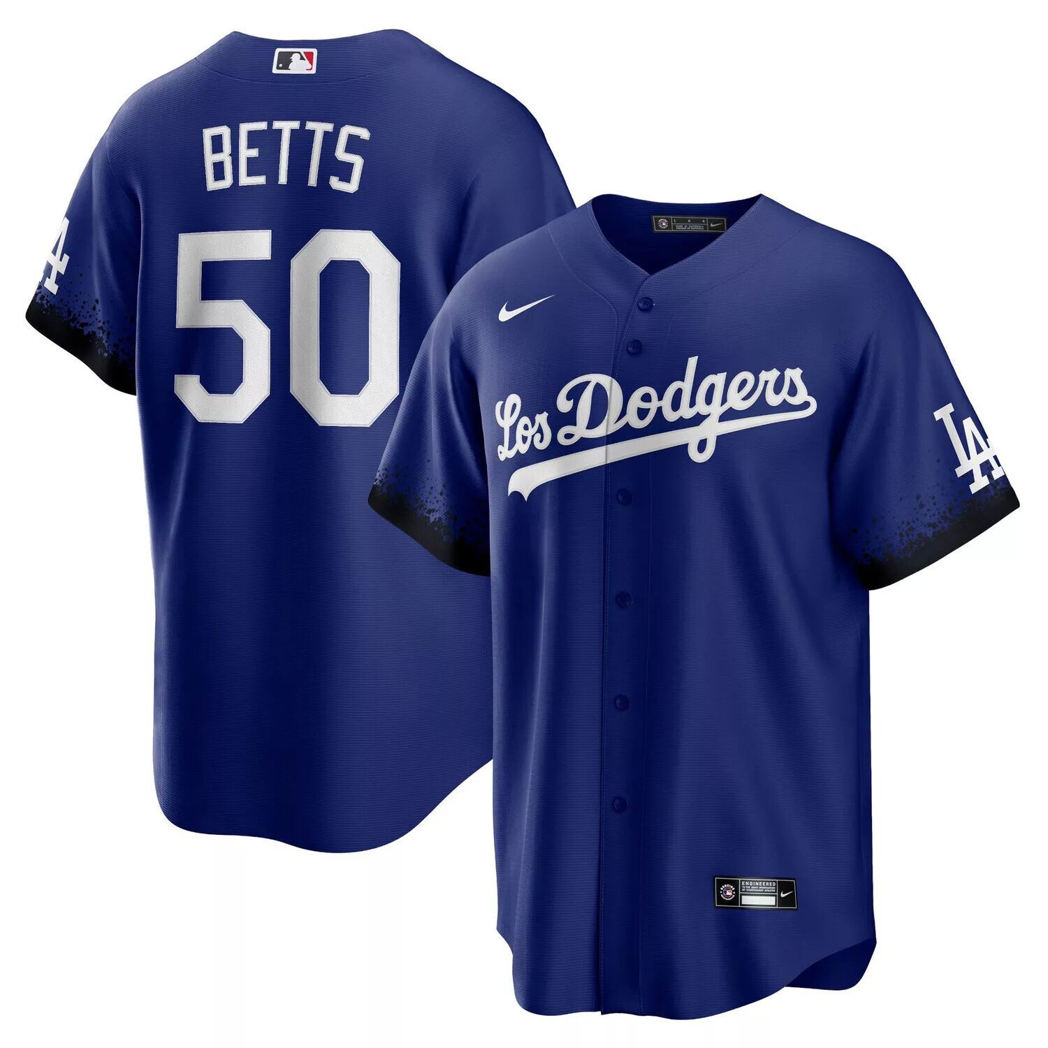 Мужская футболка Mookie Betts Royal Los Angeles Dodgers City Connect Replica Player Nike
Мужская футболка Mookie Betts Royal Los Angeles Dodgers City Connect Replica Player Nike