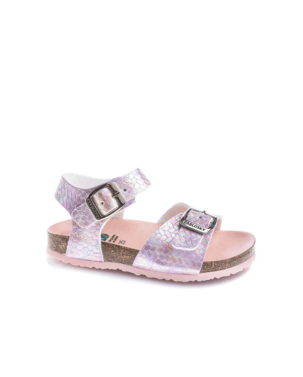 Босоножки для девочек из переработанных материалов с пряжкой Pablosky, цвет Rosa
Босоножки для девочек из переработанных материалов с пряжкой Pablosky, цвет Rosa