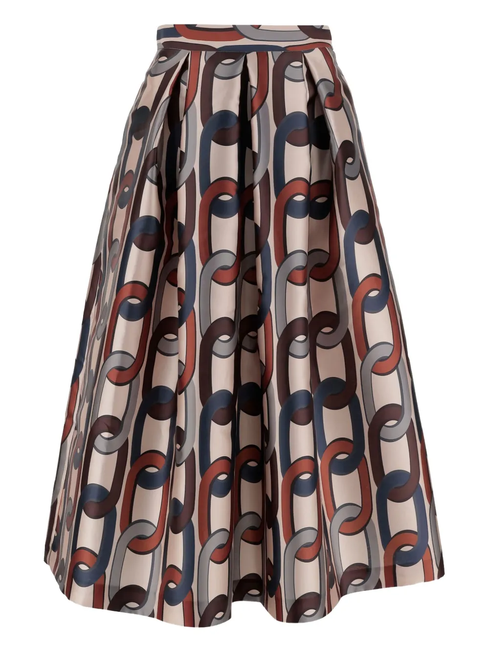 Юбка миди с плиссировкой и принтом «цепочка» Lunatica Milano, нейтральный
Юбка миди с плиссировкой и принтом «цепочка» Lunatica Milano, нейтральный