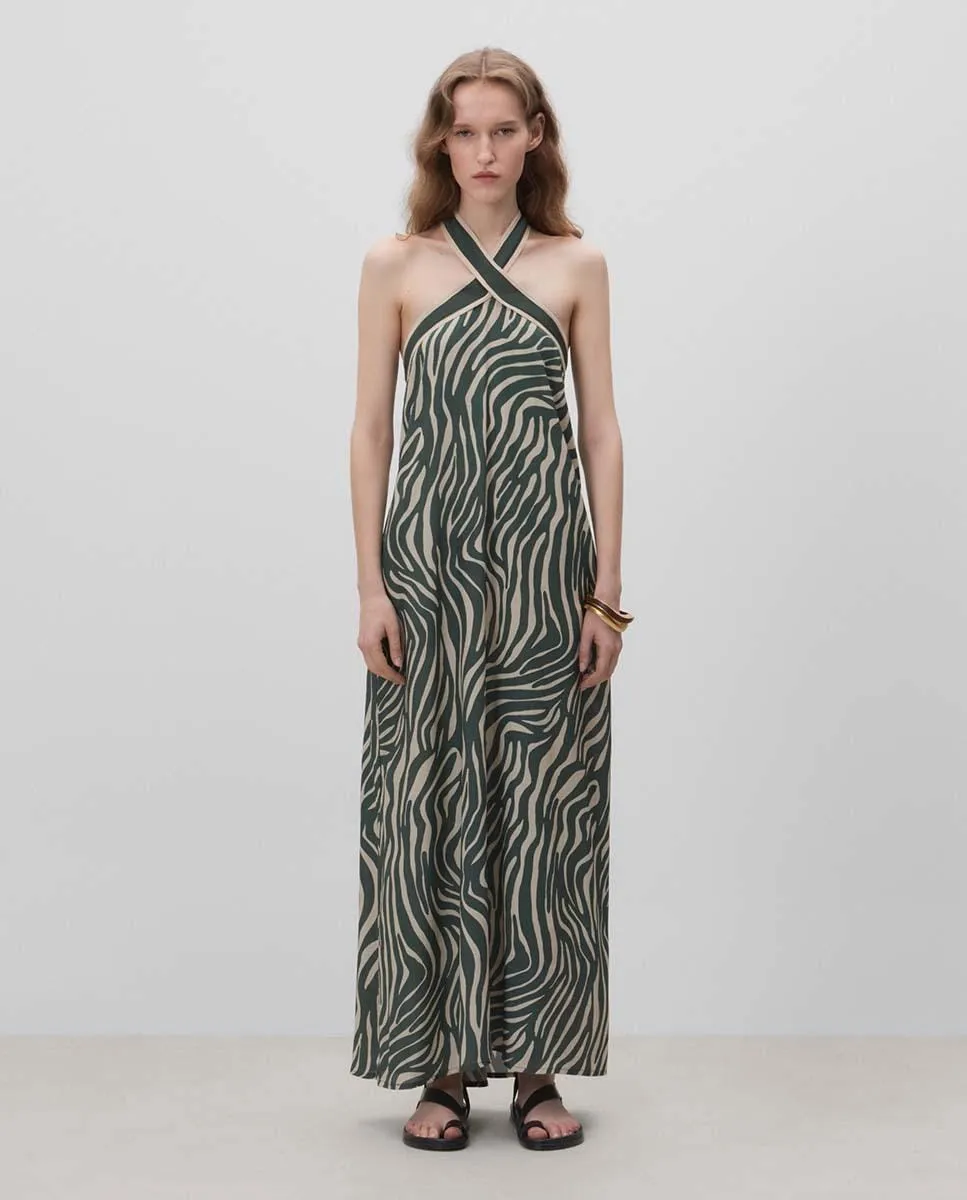 Платье с запахом и принтом Simorra, зеленый
Платье с запахом и принтом Simorra, зеленый