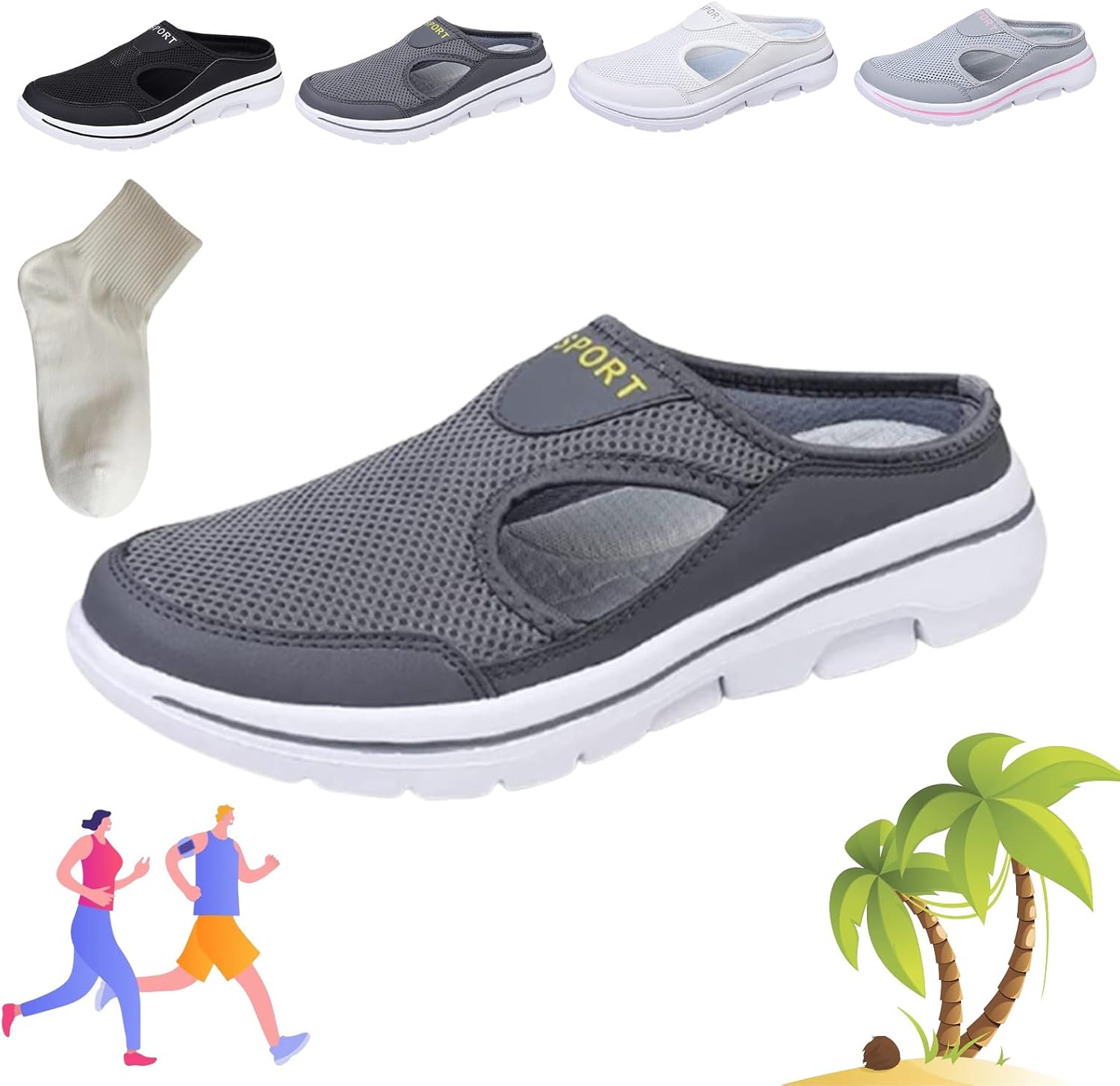 Мужские спортивные сандалии RJDJ с поддержкой и воздухопроницаемостью, темно-серый
Мужские спортивные сандалии RJDJ с поддержкой и воздухопроницаемостью, темно-серый