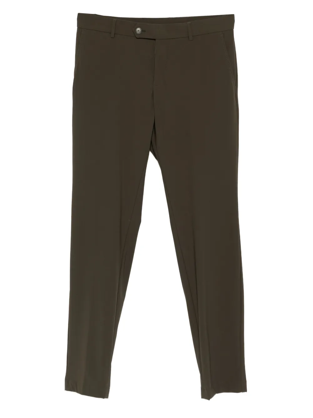 Брюки прямого кроя с застежкой на пуговицы BOSS, зеленый 
Брюки прямого кроя с застежкой на пуговицы BOSS, зеленый