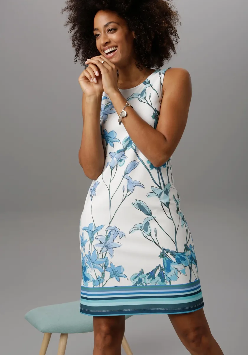 Летнее платье Aniston SELECTED с элегантным принтом, голубой
Летнее платье Aniston SELECTED с элегантным принтом, голубой