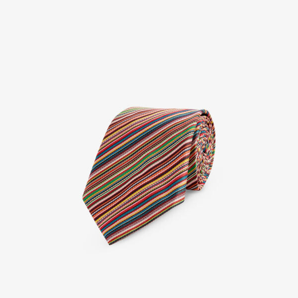 Широкий шелковый галстук с полосатым принтом Paul Smith, мультиколор
Широкий шелковый галстук с полосатым принтом Paul Smith, мультиколор