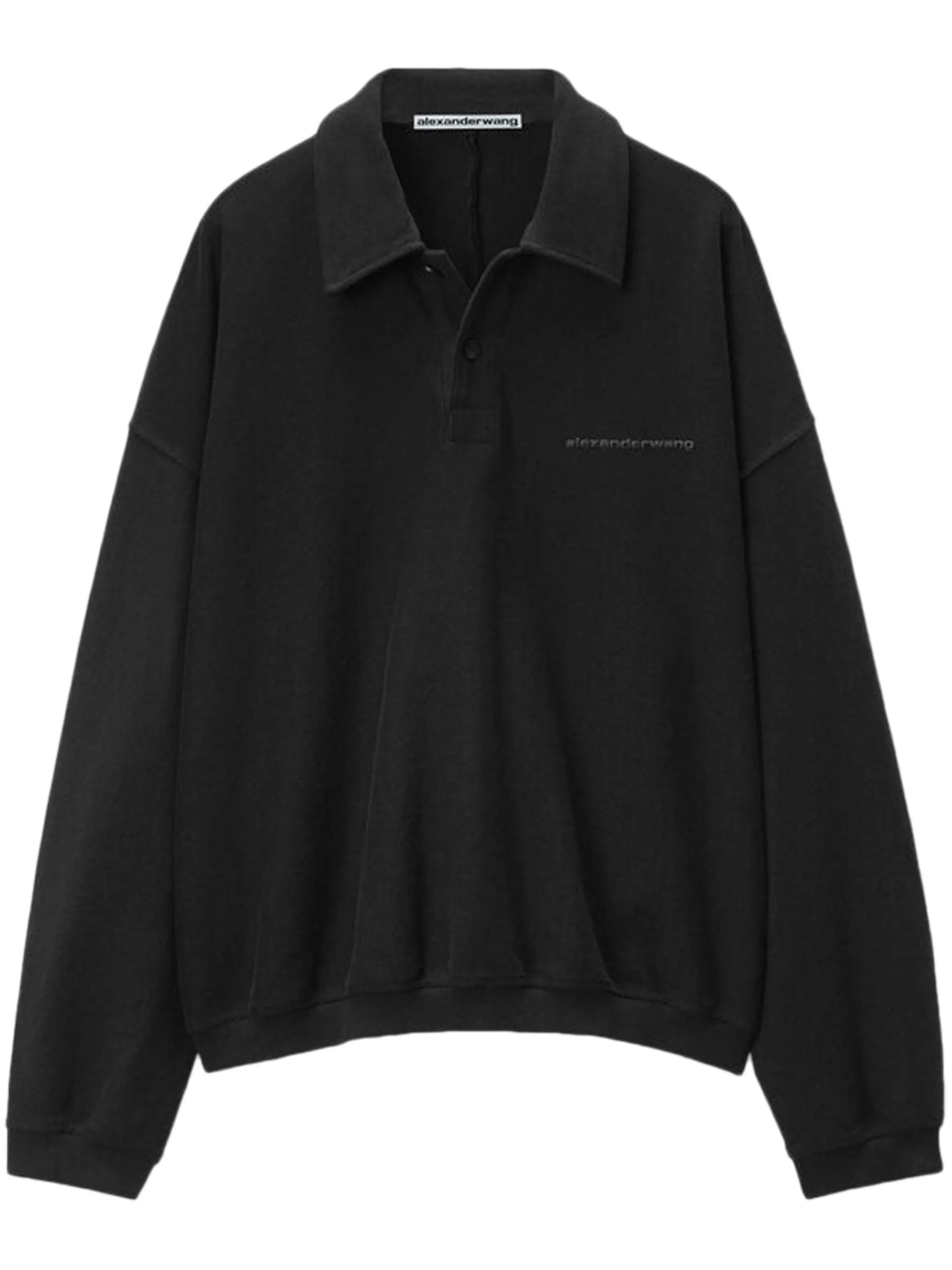 Рубашка поло с тисненым логотипом Alexander Wang, черный
Рубашка поло с тисненым логотипом Alexander Wang, черный