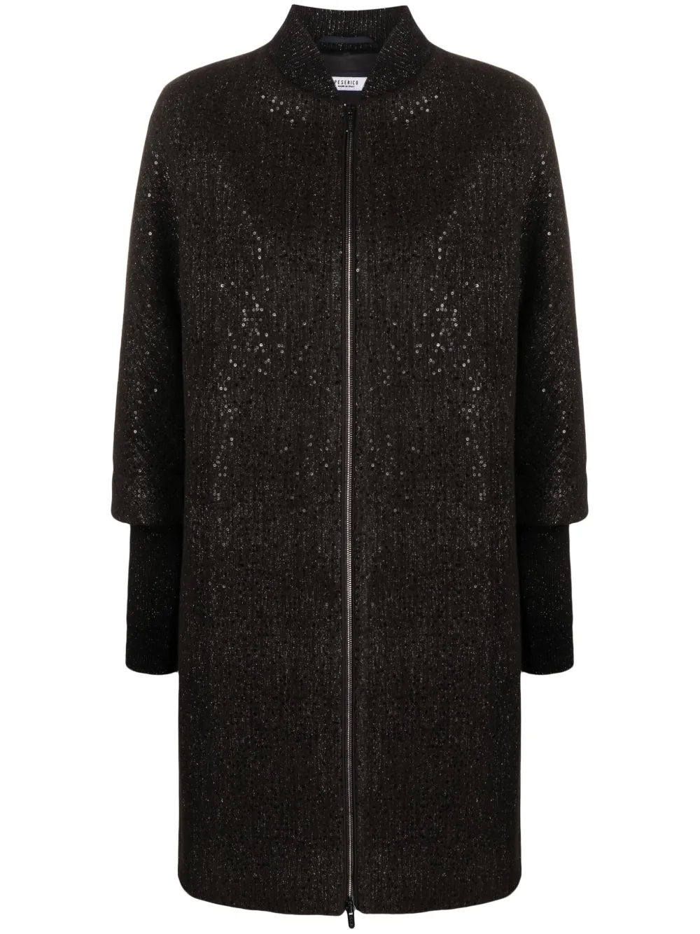 Длинный бомбер с пайетками Peserico, коричневый
Длинный бомбер с пайетками Peserico, коричневый