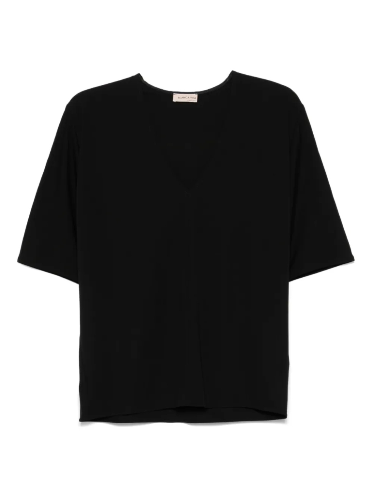 Футболка Blanca Vita джерси, черный 
Футболка Blanca Vita джерси, черный